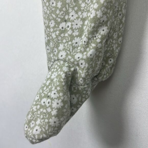 7 For all Mankind sage green floral sleep and play EUC 0-3 months - Picture 6 of 13
